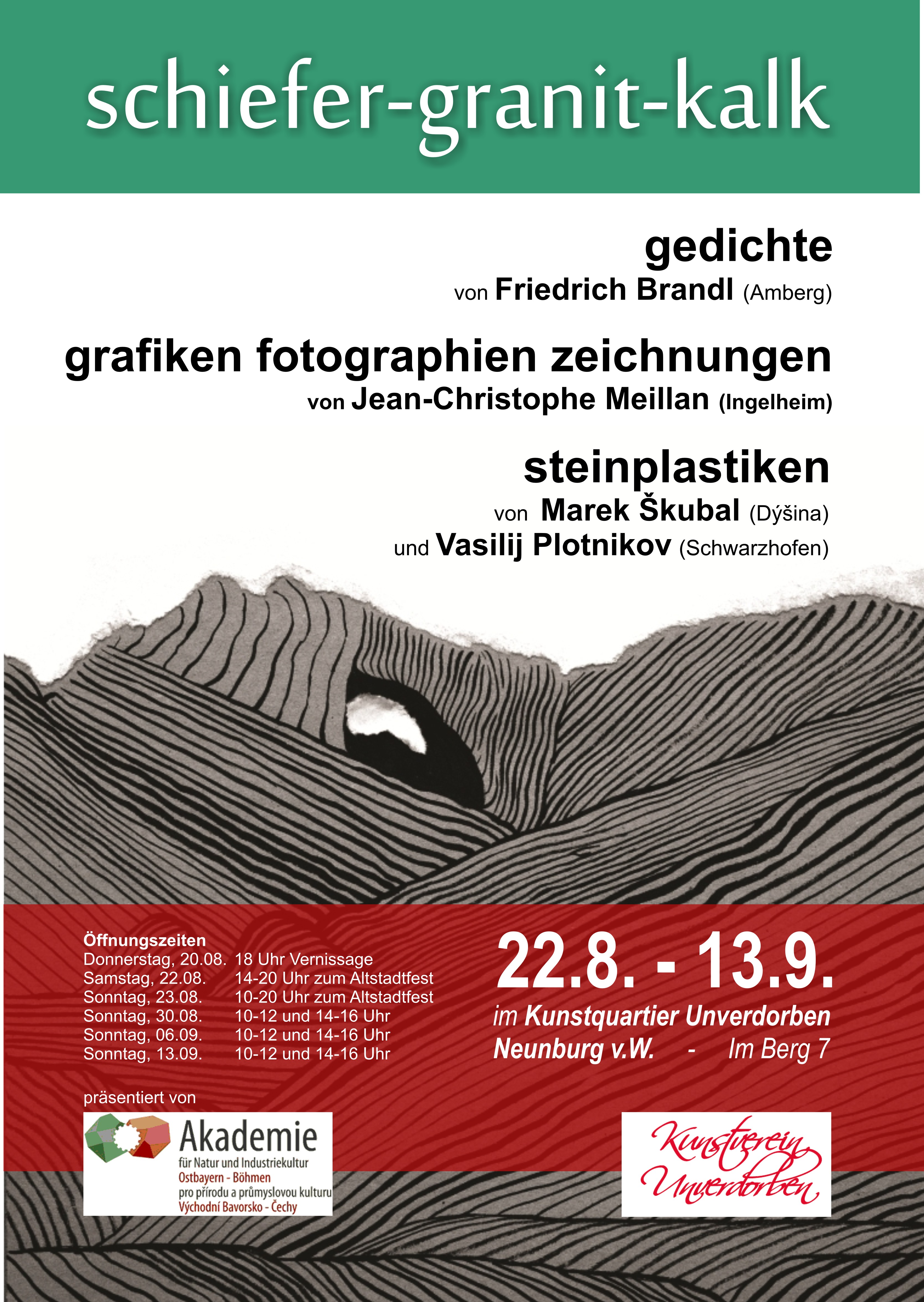Plakat Schiefer-Granit-Kalk NEN 2015