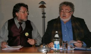 Die Rezitatoren: Karl Stumpfi (li.) & Wolfgang Huber.
