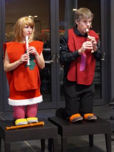 Urkomisches Blockflöten-Duo