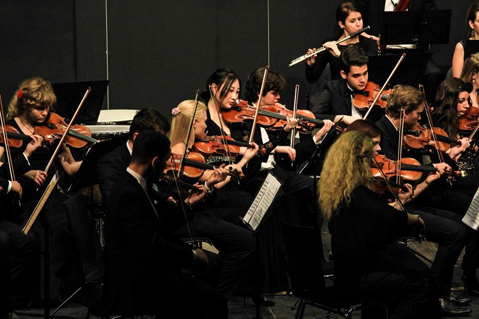 Die Orchestermitglieder, vorwiegend der Altersklasse 20 bis 30 Jahre angehörend, überzeugten mit ihrer Interpretation von Mozarts "Jupiter-Sinfonie". Foto: T. Kraus