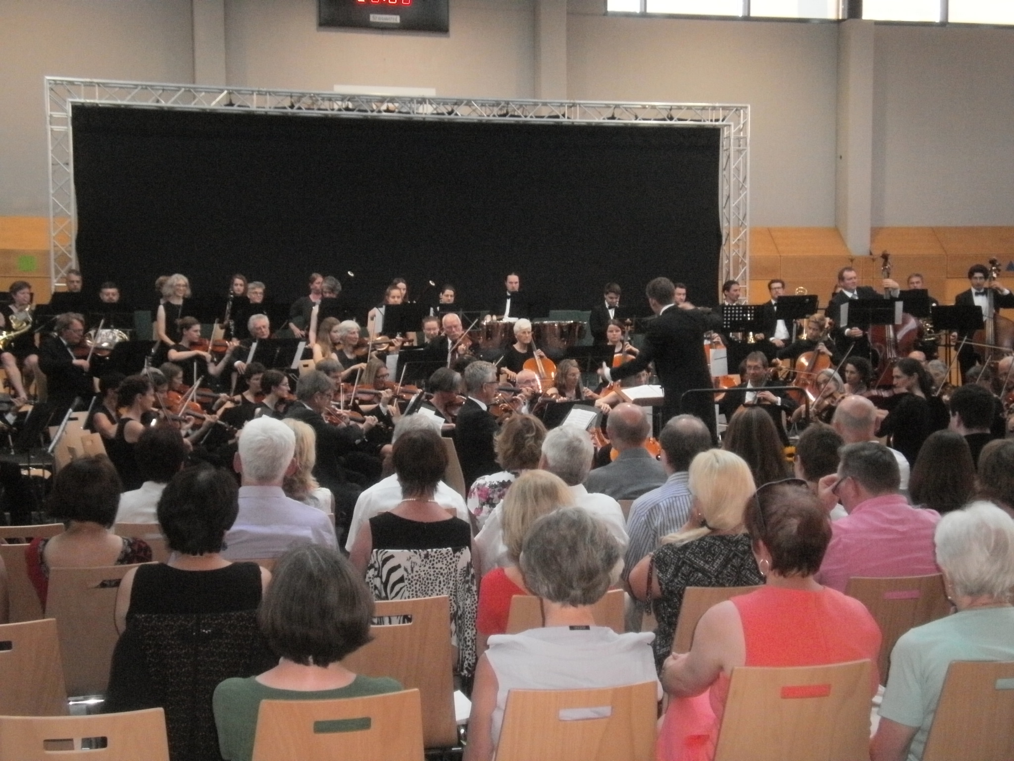 Das Orchester am Singrün Regensburg unter Leitung von Dirigent Michael Falk spielt Humperdincks Ouvertüre zur Märchenoper "Hänsel und Gretel". Fotos: Karl Stumpfi