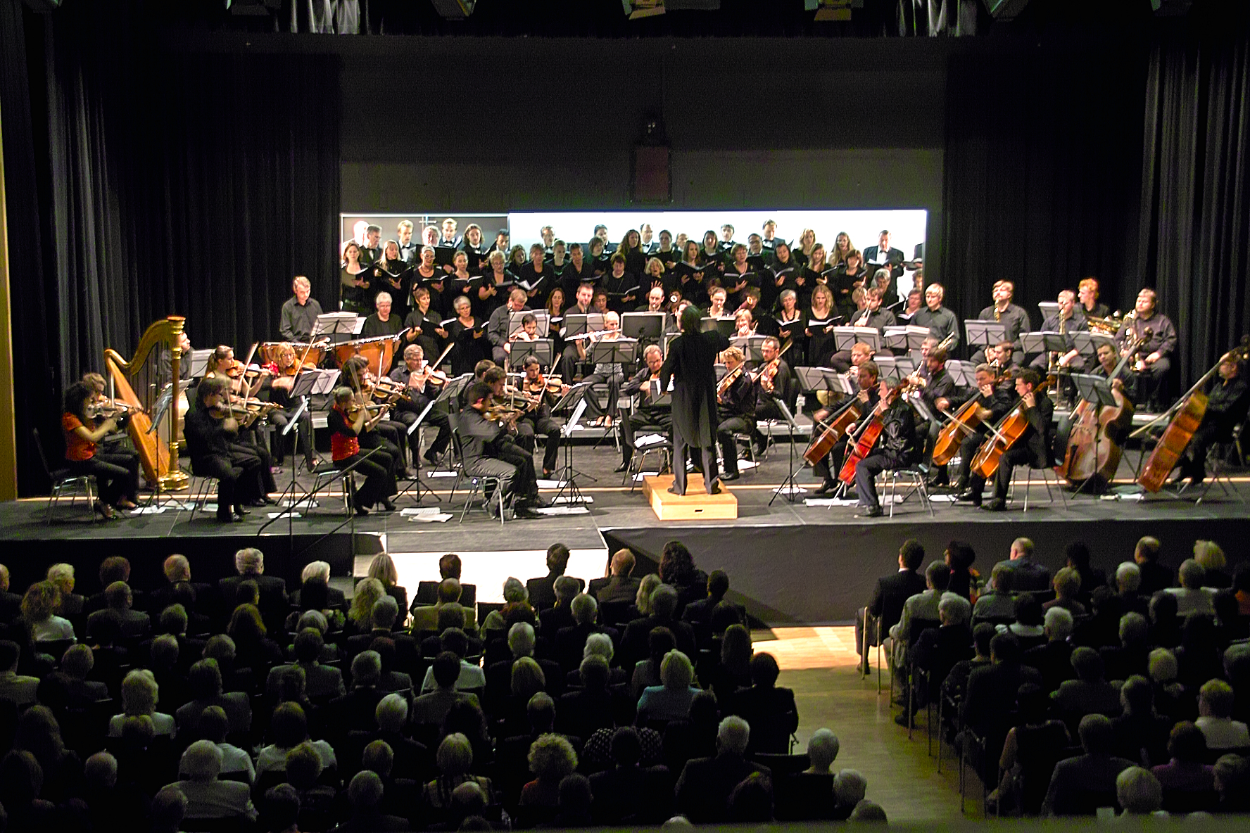 140 Orchestermusiker und Choristen aus Prag und Regensburg waren bei der ersten Neunburger Operngala vor zehn Jahren "on stage". Foto: Ralf Gohlke, MZ